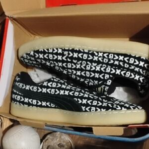 Puma Black and White Sneakers